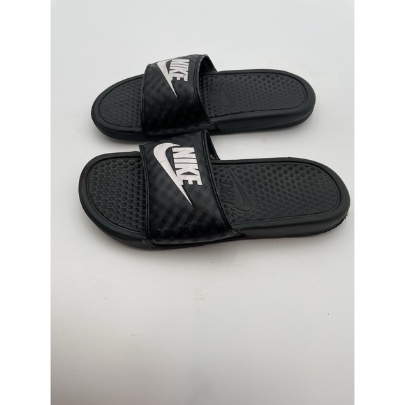Nike Benassi JDI Slides Womens Size 6 Comfort Sandals Black 343881-011  NOTE - Picture 1 of 8